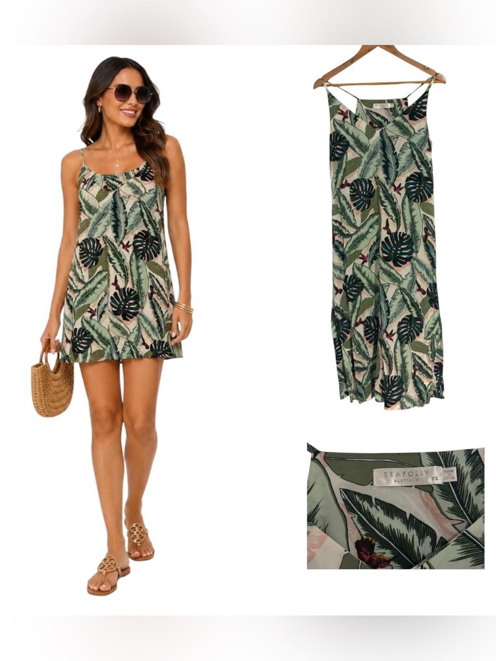 Seafolly Palm Beach Slip Dress - Picture 1 of 5